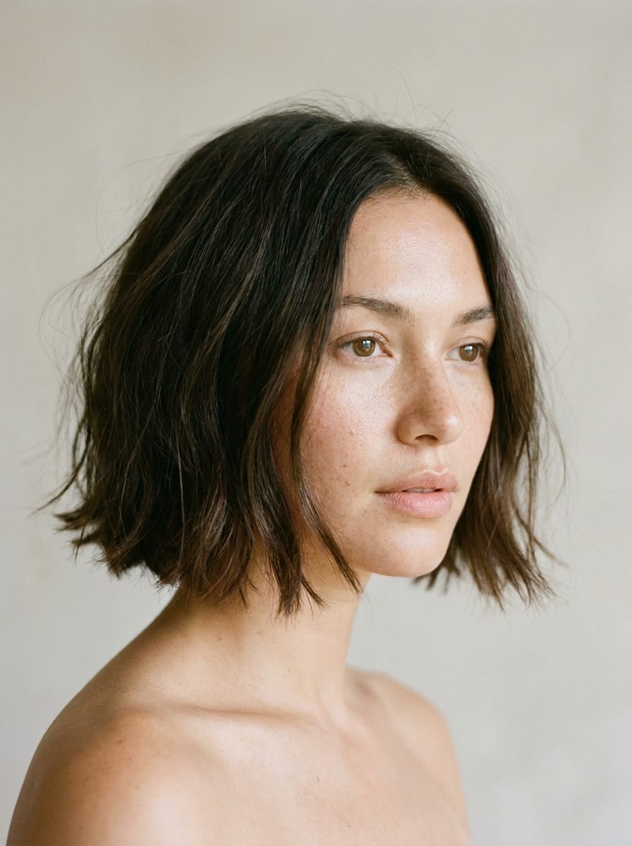 Textured Micro Bob - chaotische Kurzhaarfrisur